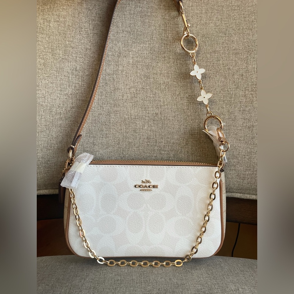 NWT!COACH NOLITA 19 IN BLOCKED SIGNATURE CANVAS (COACH CA444) MOTHER DAY GIFT